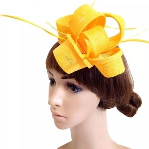 Yellow Fascinator.  Kentucky Derby Hat NWT
